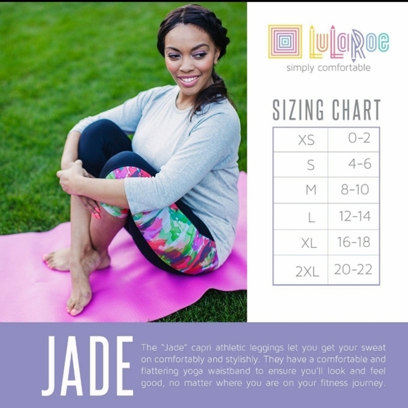 NWT LuLaRoe Jade Small Crop Pants - Picture 4 of 4